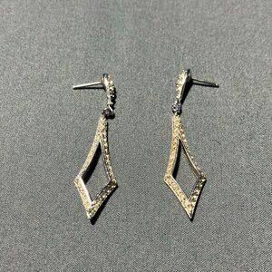 Trifari silver tone earrings